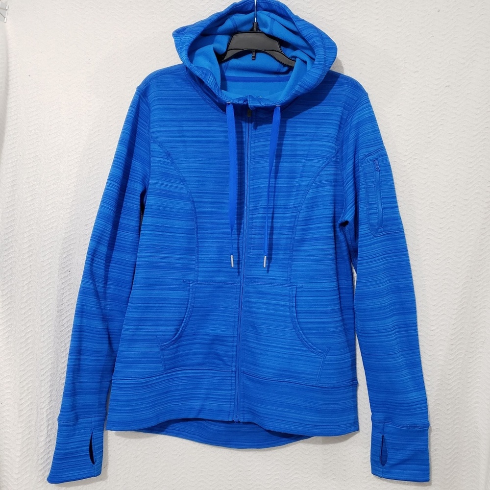Xersion Blue pullover Sweatshirt hooded M